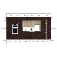 Bucatarie ZONE B COMBI 460 FRONT PAL K002 / decor 8548